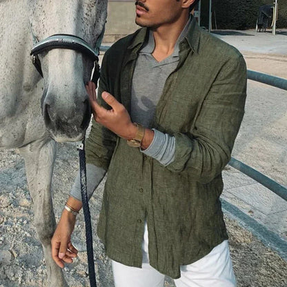 CAMISA MANGA LARGA HOMBRE INFORMAL SILAMODA™